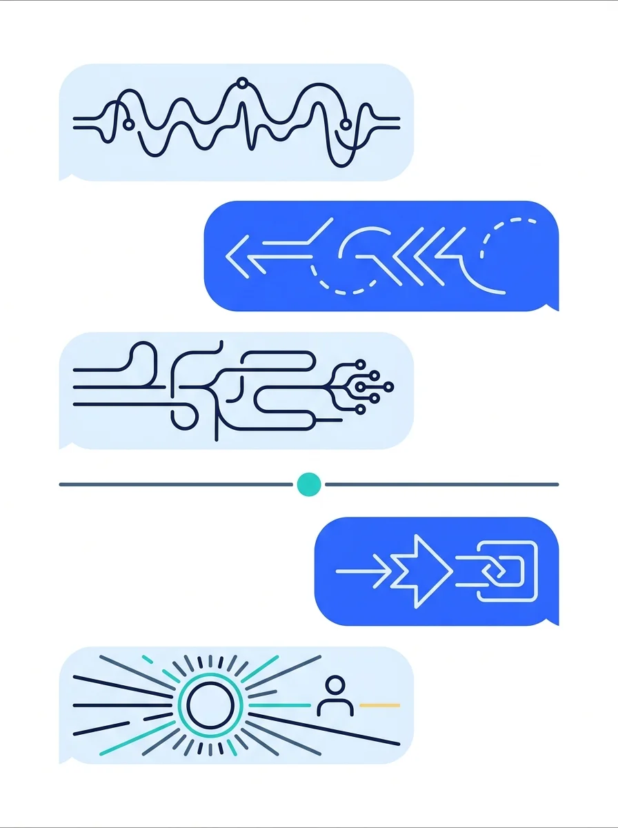 WhatsApp conversation flow branching by sender question and reply