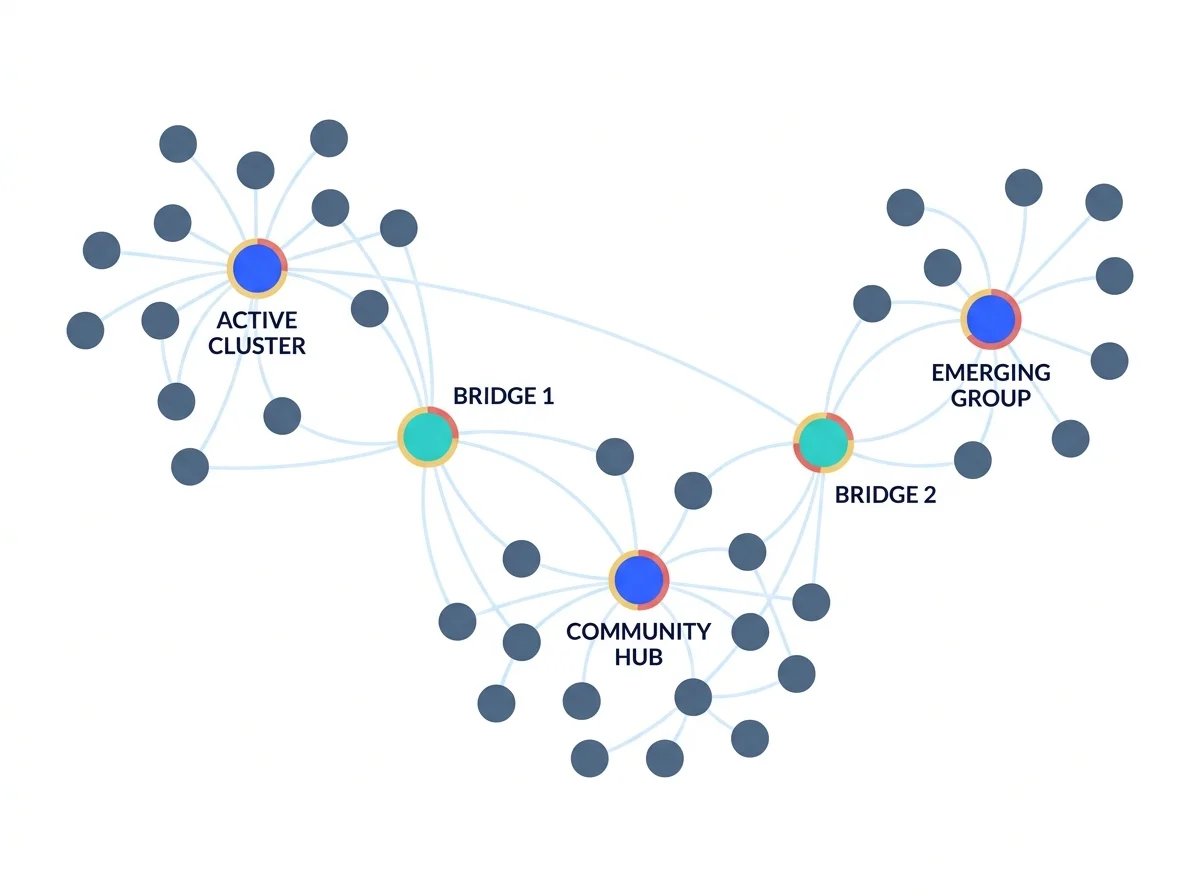 Community network of diaspora groups linked to a central page