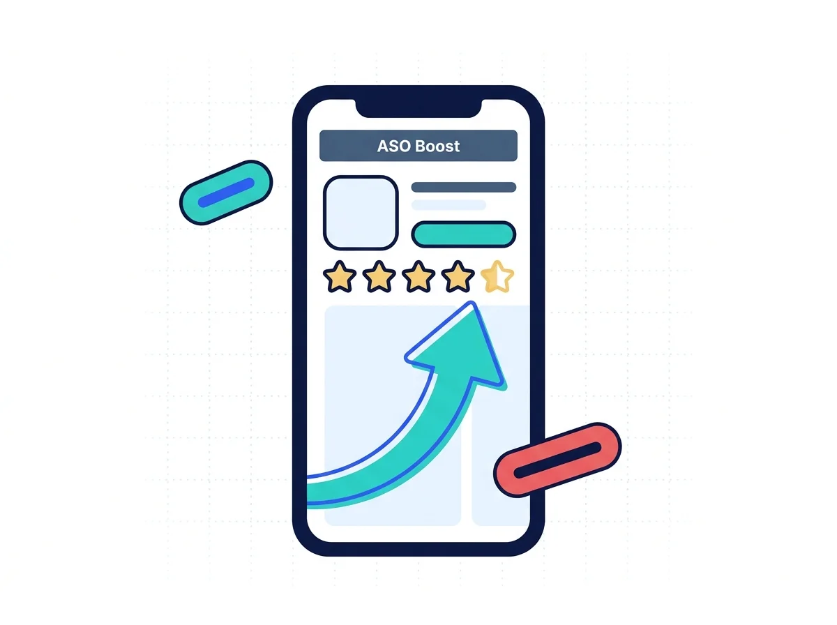 App store listing tuned for discovery and install conversion