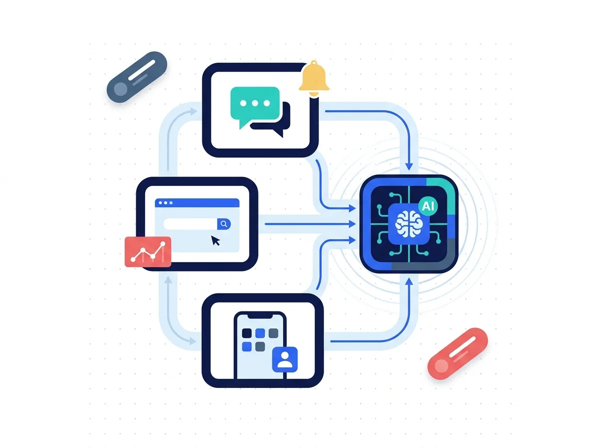 Chatbots answering across web, app and WhatsApp from one knowledge base