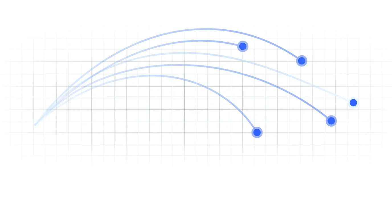 Field of corridor arcs spanning sending and receiving countries
