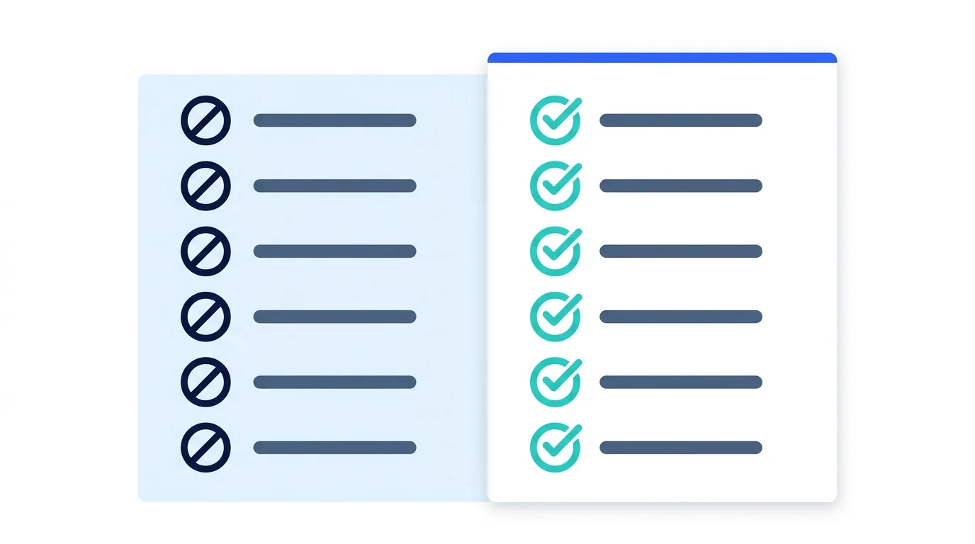 Two columns contrasting a generalist approach with a specialist one