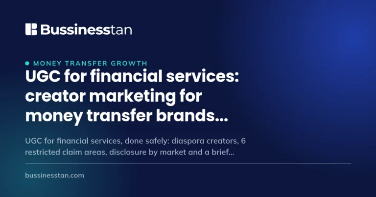 UGC for financial services: a diaspora creator filming a money transfer app quote screen on a phone